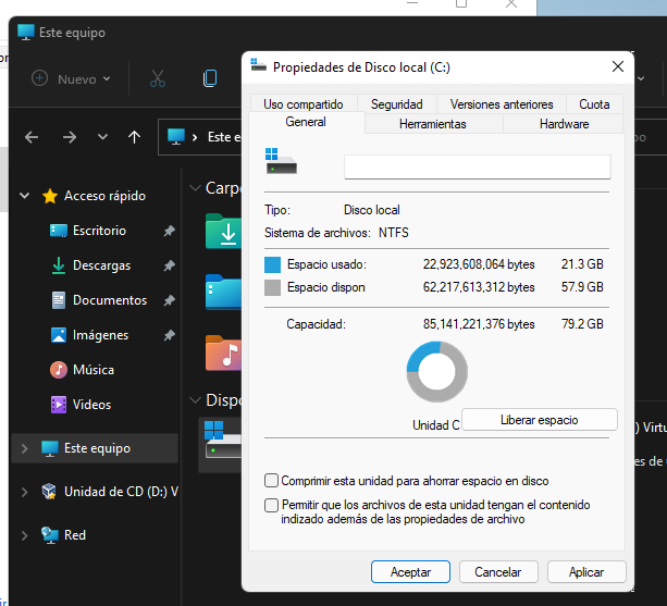 deshabilitar indexado