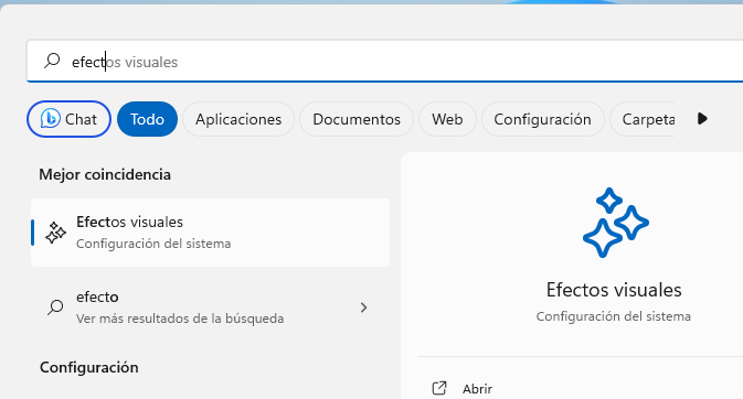 efectos visuales