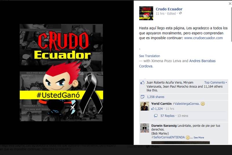 renuncia Crudo